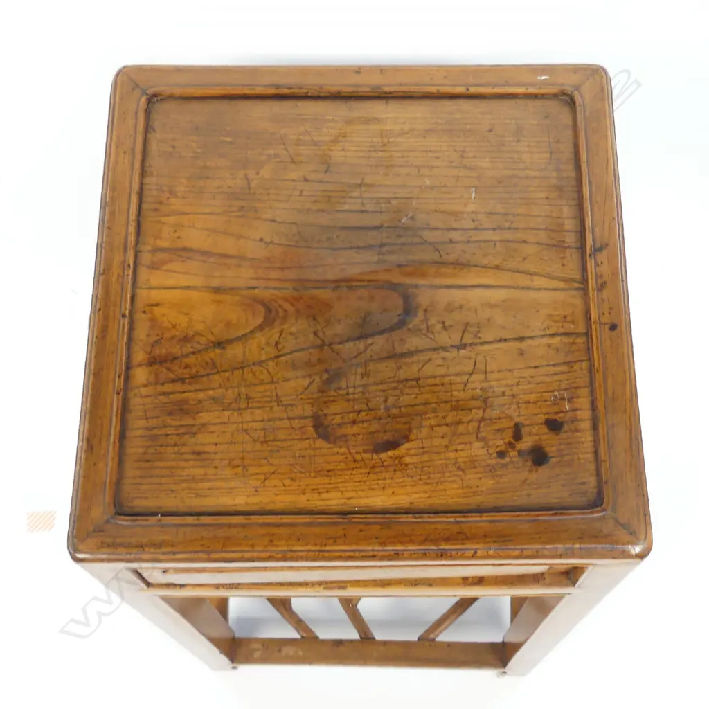 A Chinese yellow rosewood wine table Image 1++