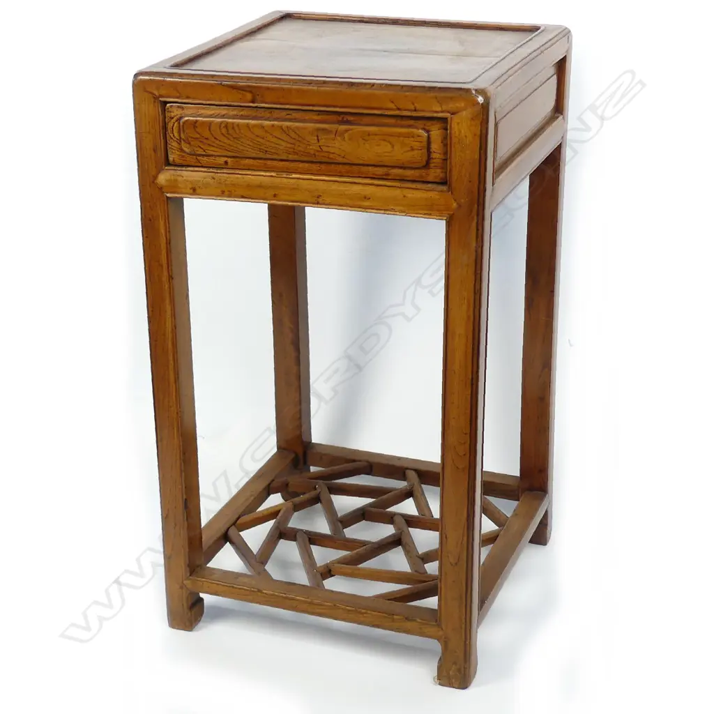 A Chinese yellow rosewood wine table Image 1++