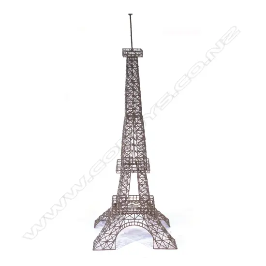 An impressive tall 20thC model Eiffel Tower