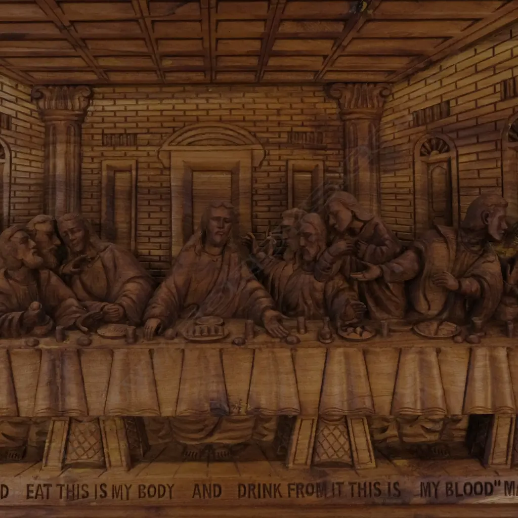 A good large and fine carving of The Last Supper Image 1++