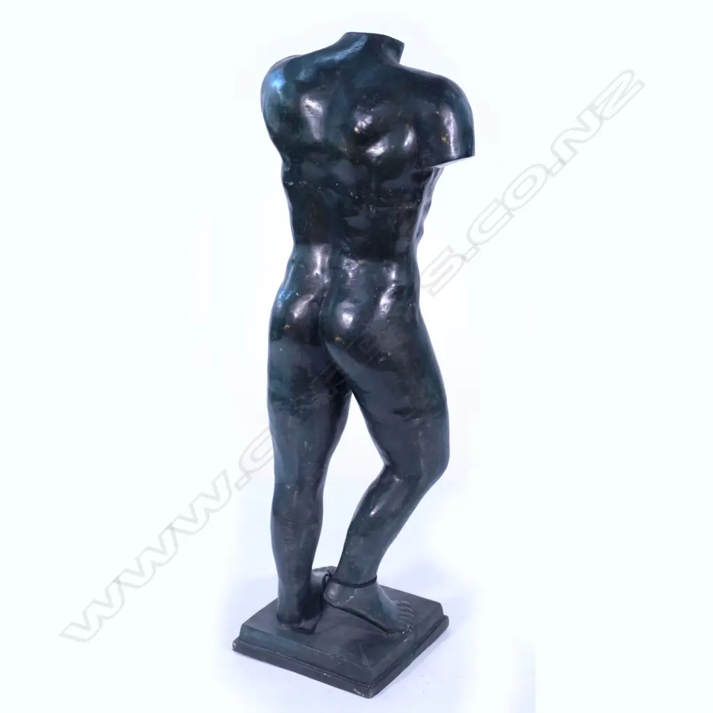 A bronze standing male torso Image 1++
