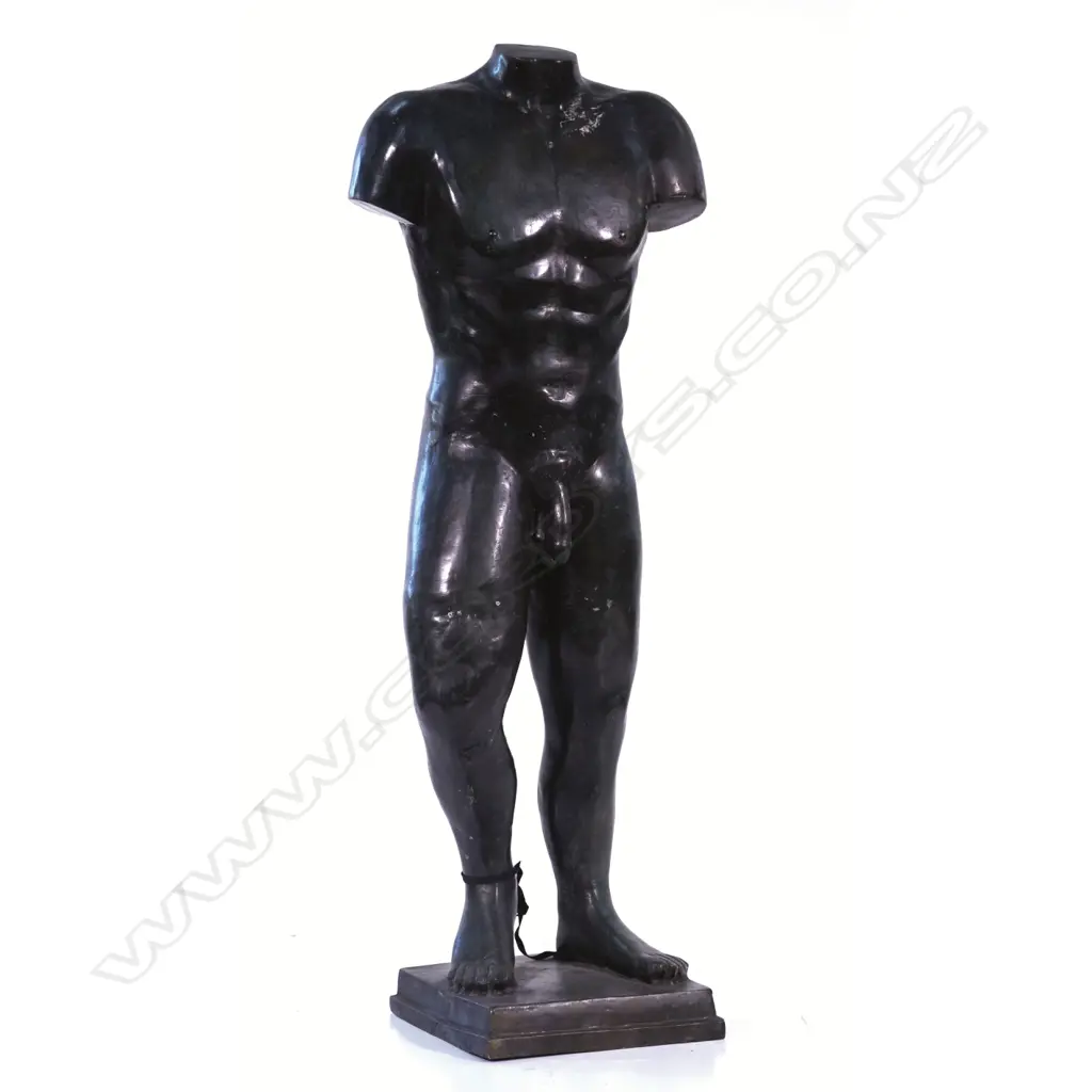 A bronze standing male torso Image 1++