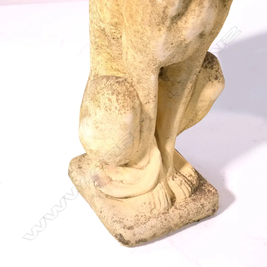 A pair of classical Church Stone greyhound outdoor sculptures Image 1++