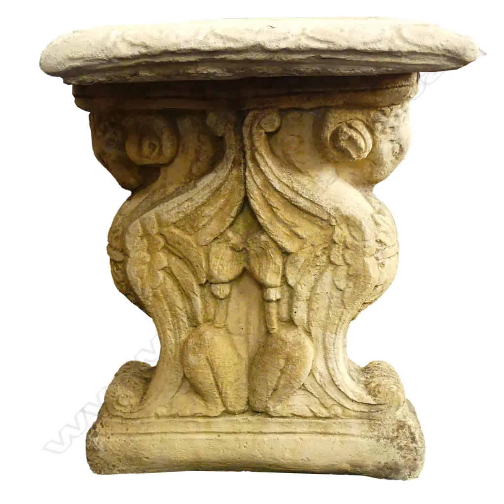A classical Church Stone garden bench Image 1++