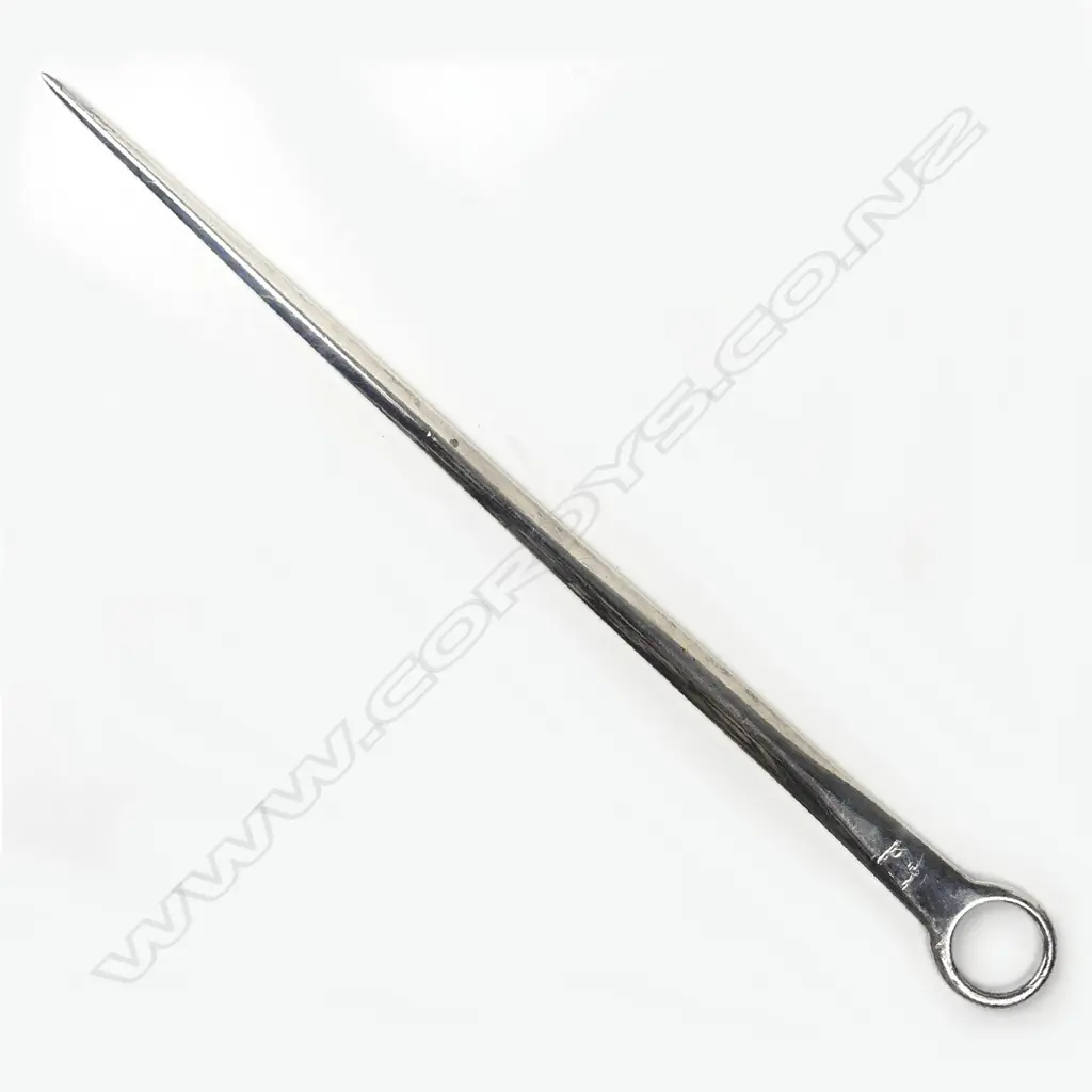 A George III silver meat skewer Image 1++