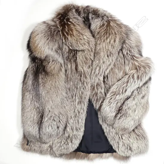 A Saga silver fox fur jacket