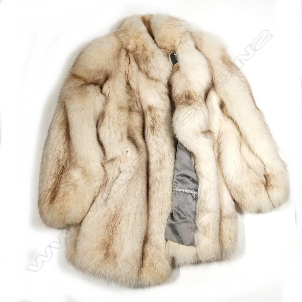 An Arctic wolf fur jacket Image 1++