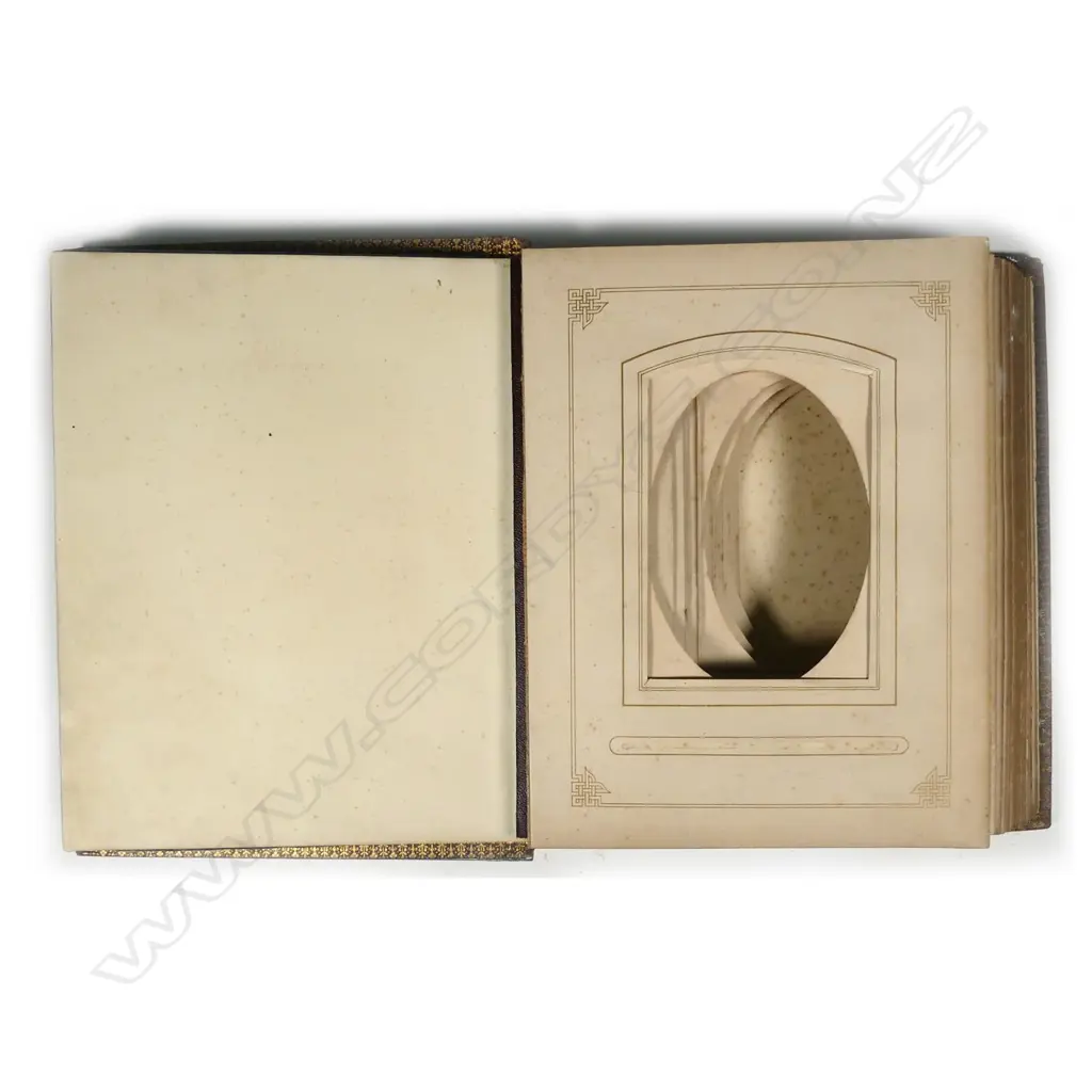 A 19thC photograph album with Sevres style porcelain panel to the cover Image 1++