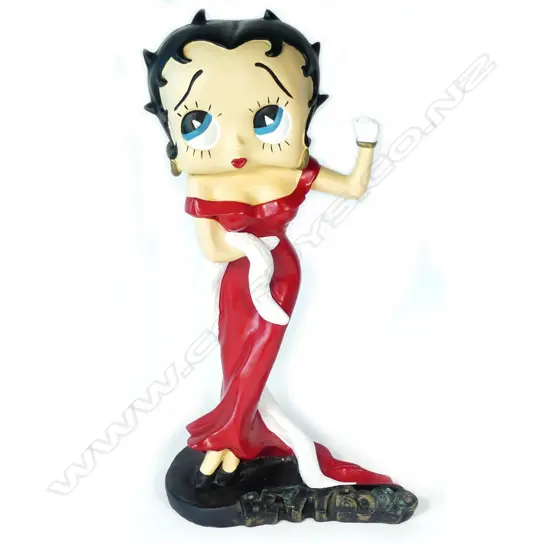 A large 'Betty Boop' shop counter advertising figure