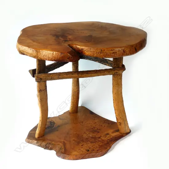 A folk art kauri occasional table