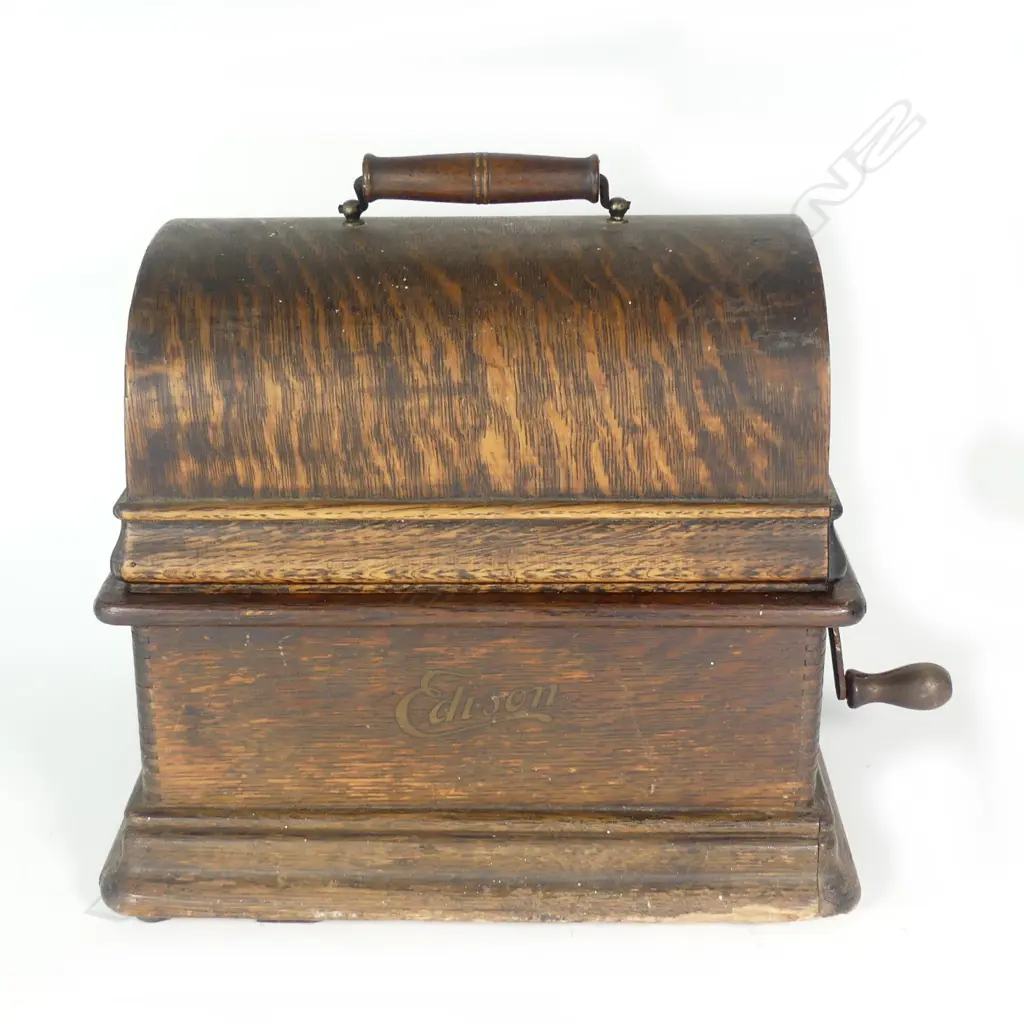 An early 20thC Edison 'Standard Phonograph' 'Combination Type' Image 1++