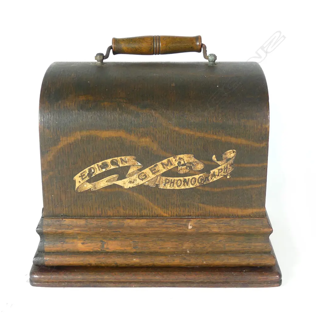 An early 20thC Edison 'Gem' cylinder phonograph Image 1++