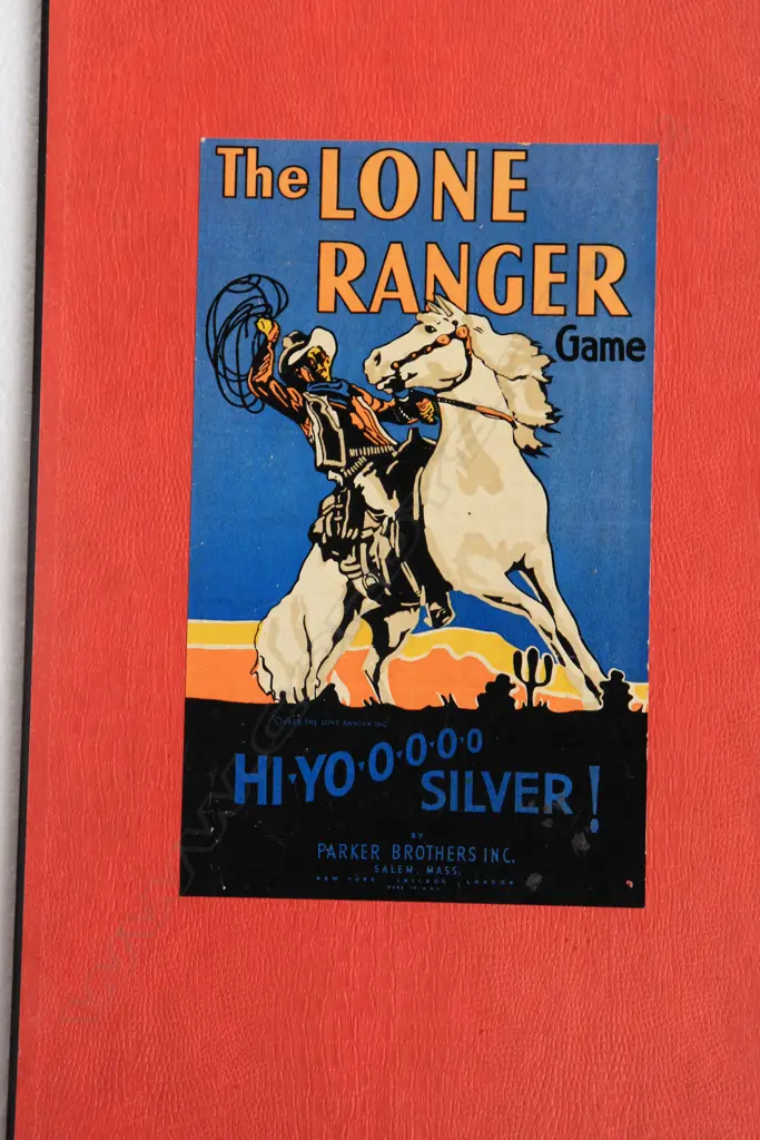 ‘The Lone Ranger Board Game’ with 5 die cast mounted Lone Ranger playing pieces Image 1++