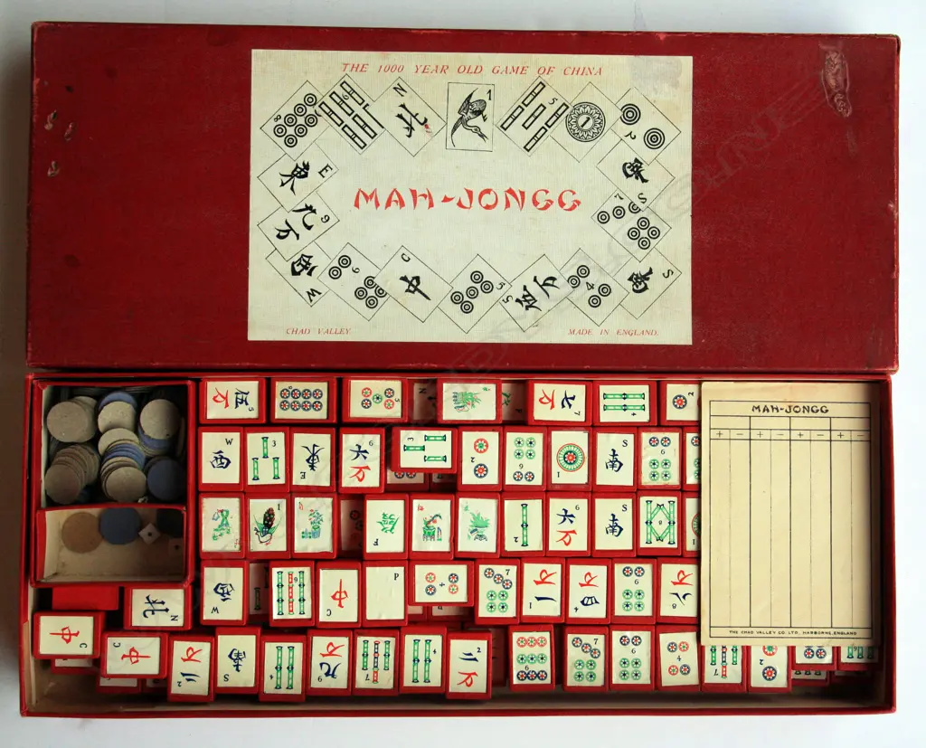 ‘Mah Jong’ unusual wooden piece set by Chad Valley Image 1++