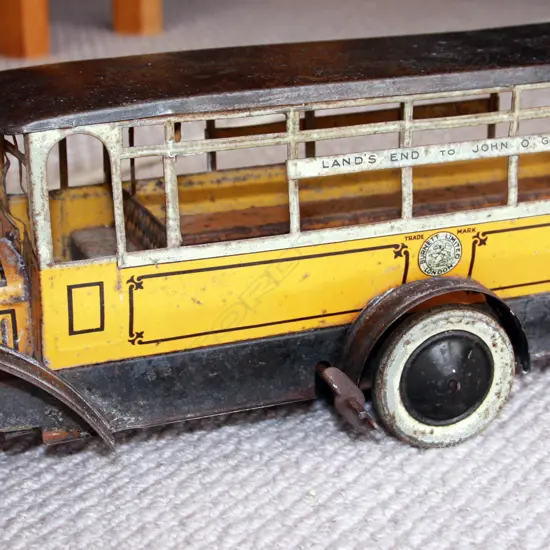 Burnett Toys Ltd tinplate bus