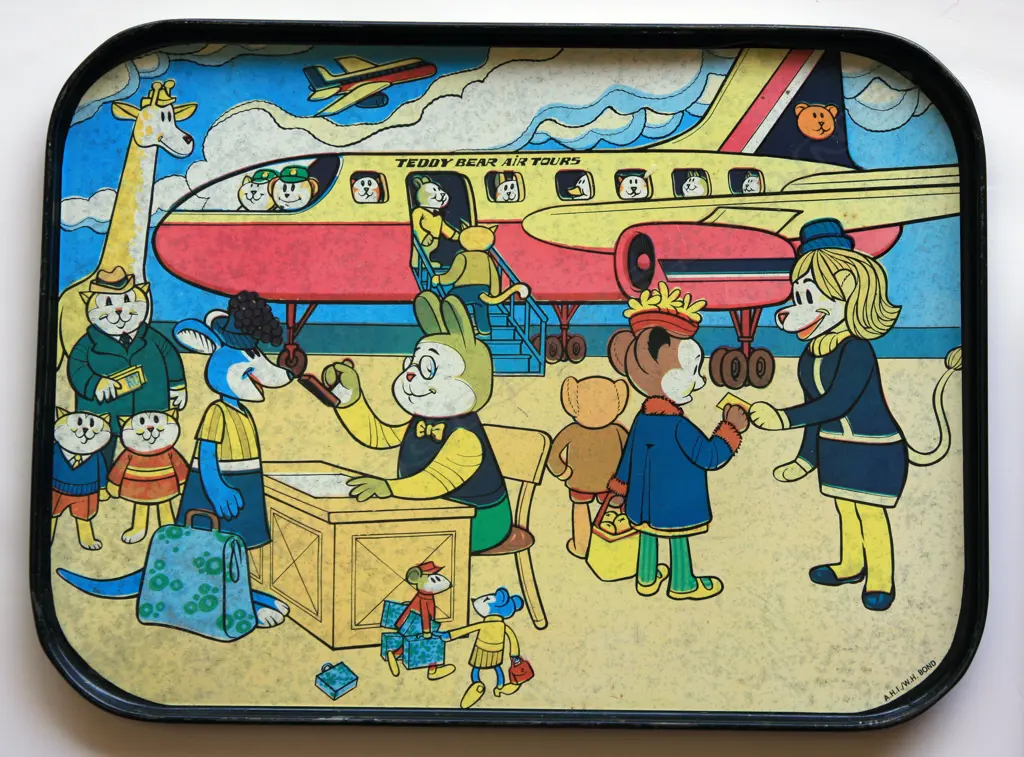 2 Tin Tea Trays for WH Bond Tea by Alex Harvey Industries Auckland Image 1++