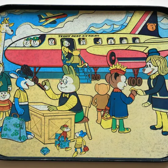 2 Tin Tea Trays for WH Bond Tea by Alex Harvey Industries Auckland