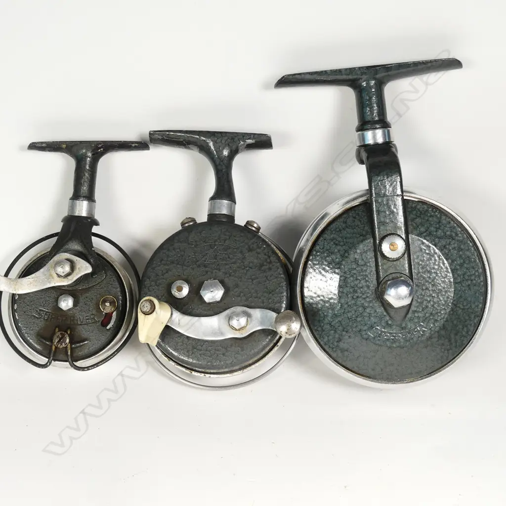 Set of three French Perless trout reels Image 1++
