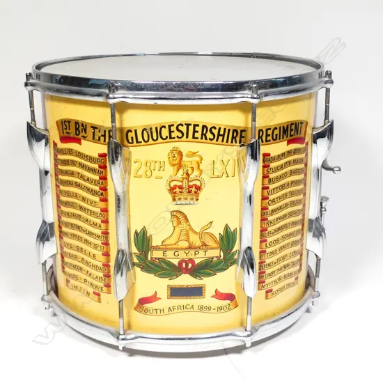 A mid-twentieth century regimental drum
