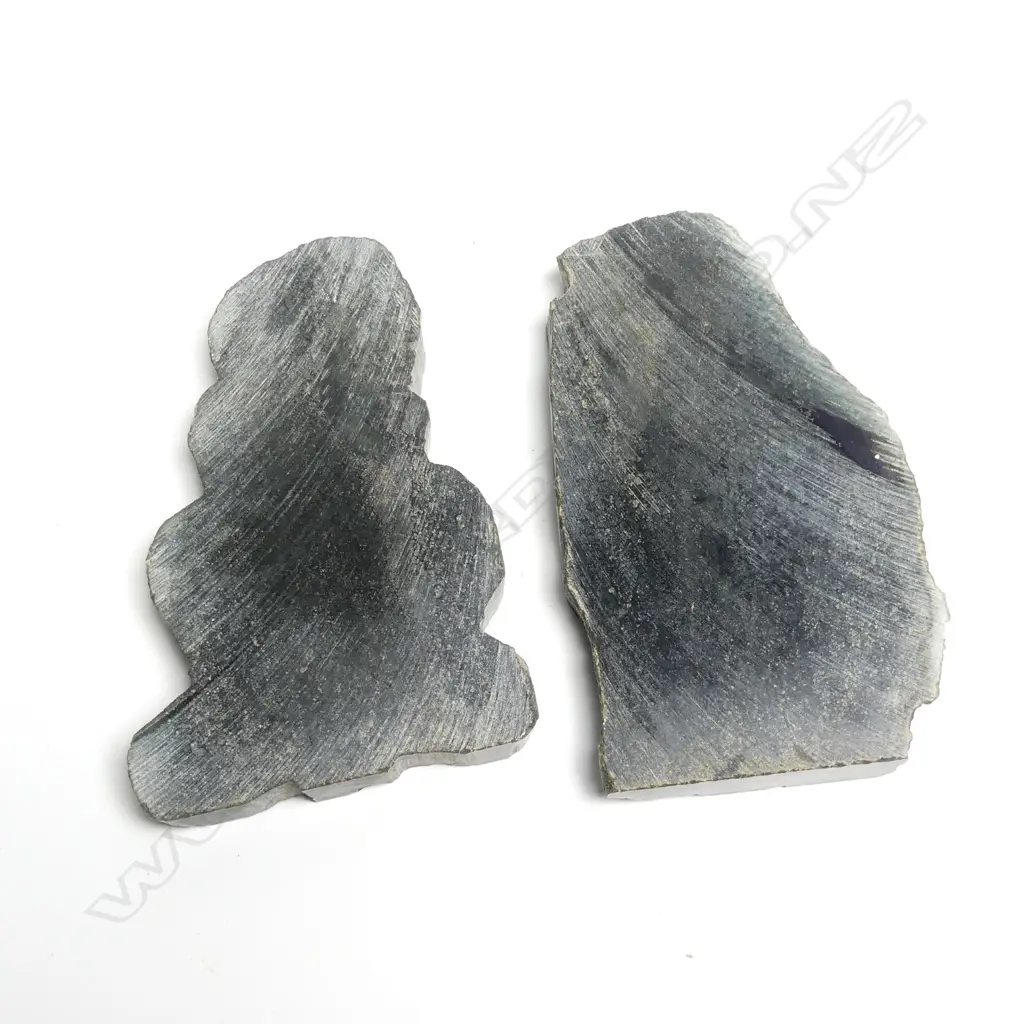 Two greenstone slabs Image 1++