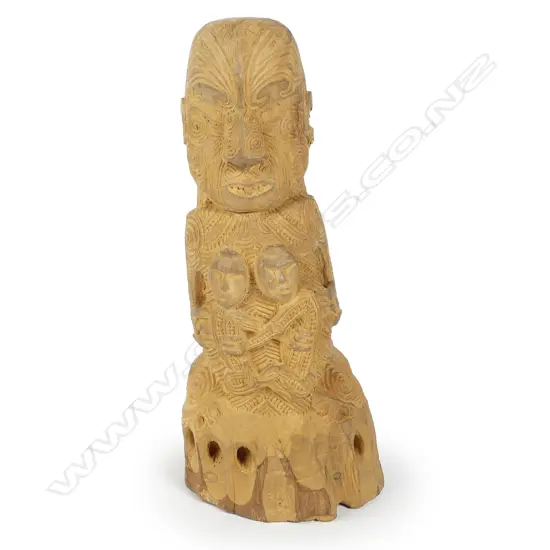 Ian McMillan Maori carved three dimensional figure