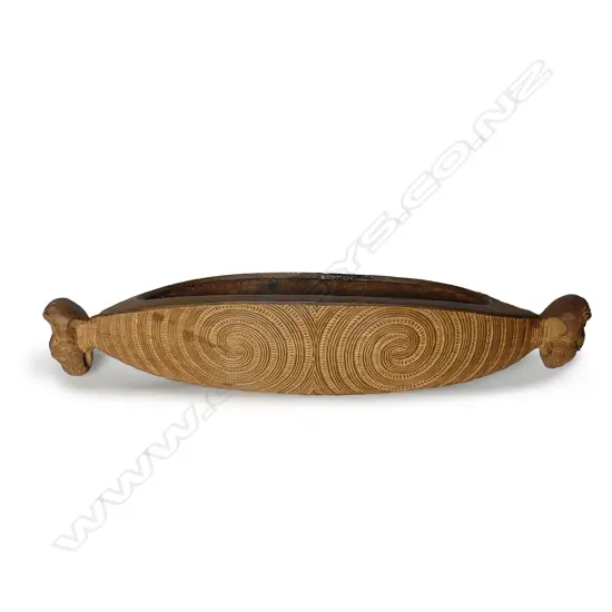 Ian McMillan carved plum kumete