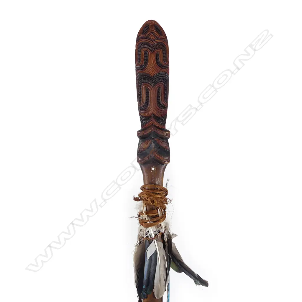 Ian McMillian carved taiaha Image 1++
