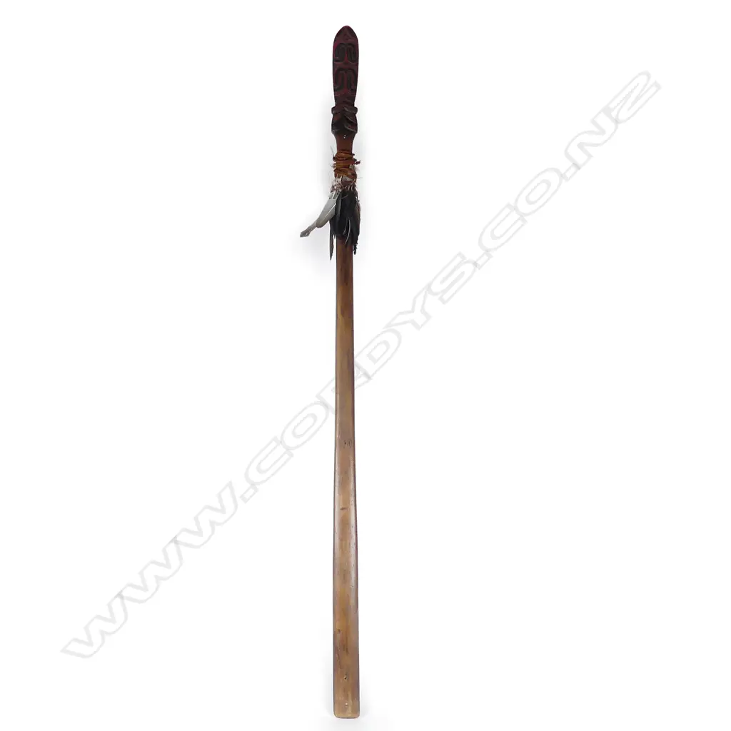 Ian McMillian carved taiaha Image 1++