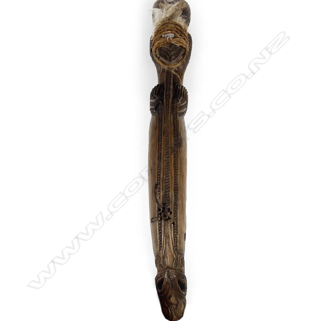 Ian McMillan carved adze haft (tokipoutangata) Image 1++