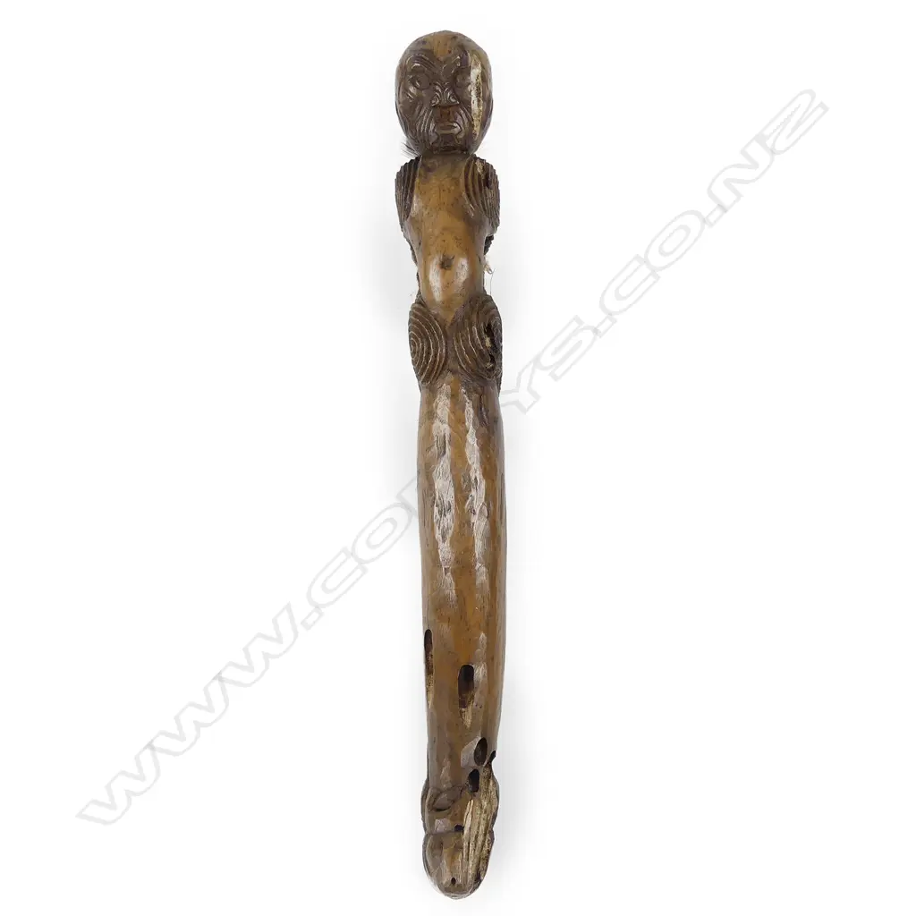 Ian McMillan carved adze haft (tokipoutangata) Image 1++
