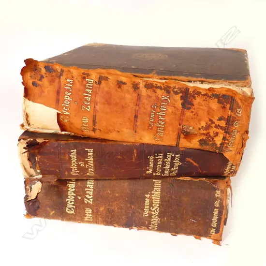 3 volumes of the Cyclopia of New Zealand