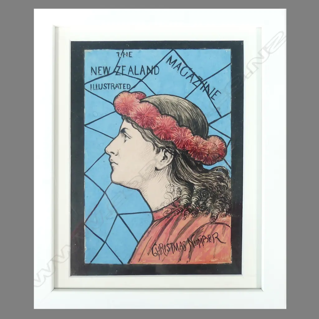 Original artwork for the cover of ‘The New Zealand Illustrated Magazine' Image 1++