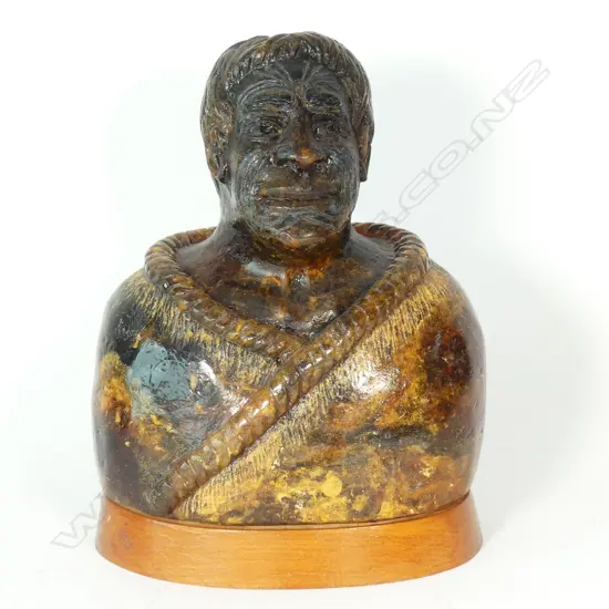 A large Colonial kauri gum bust