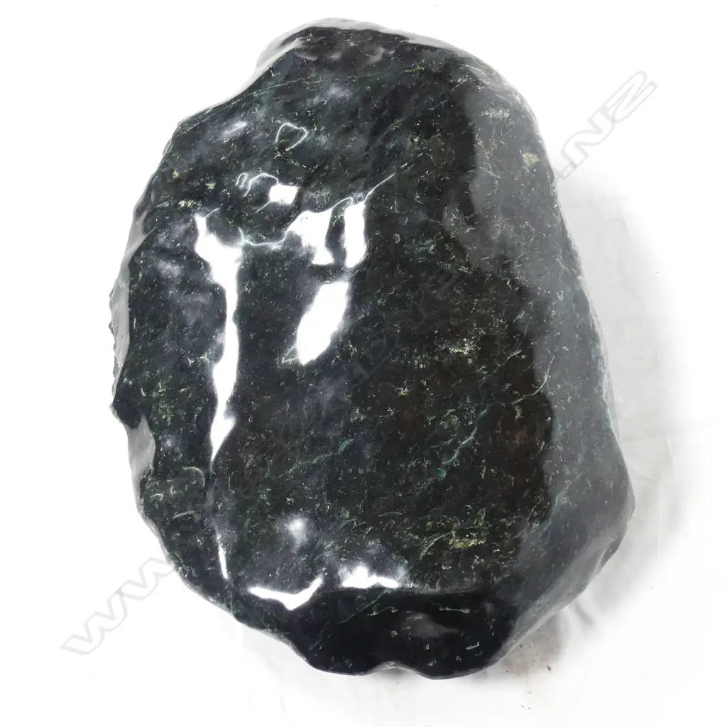 A impressive large dark green 50kg pounamu boulder Image 1++