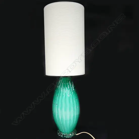 A Murano glass table lamp base