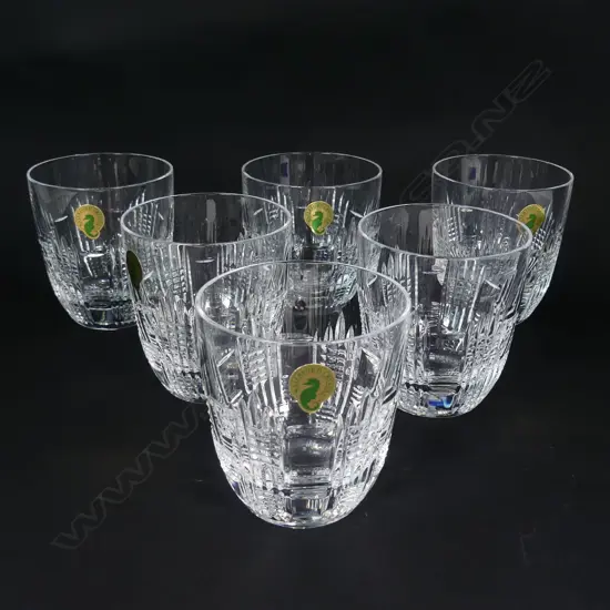 A set of six Waterford crystal tumblers