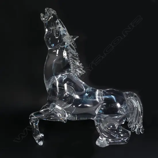 A vintage Zanetti Murano horse sculpture