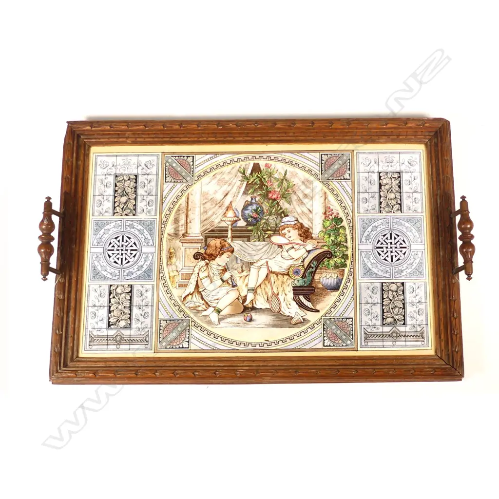 An impressive large Victorian tile Image 1++