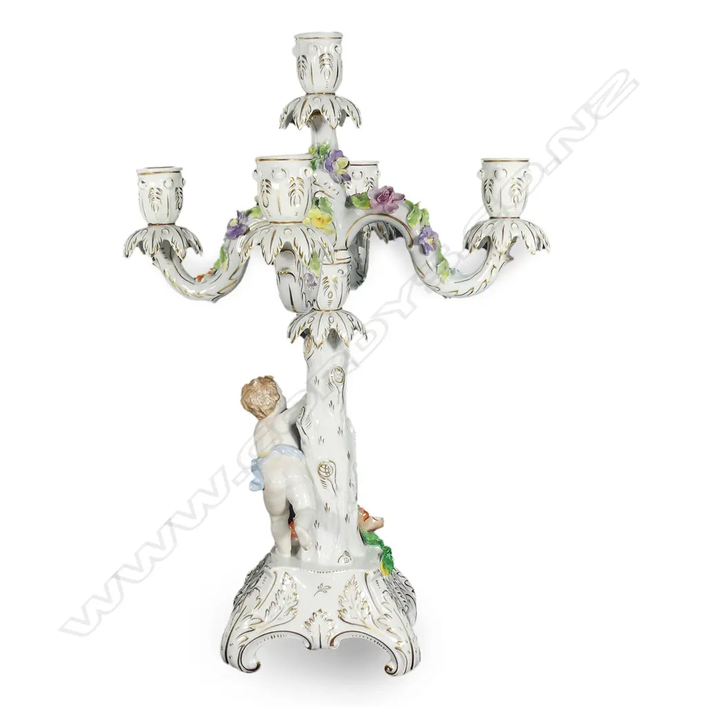 A Dresden four branch candelabra Image 1++