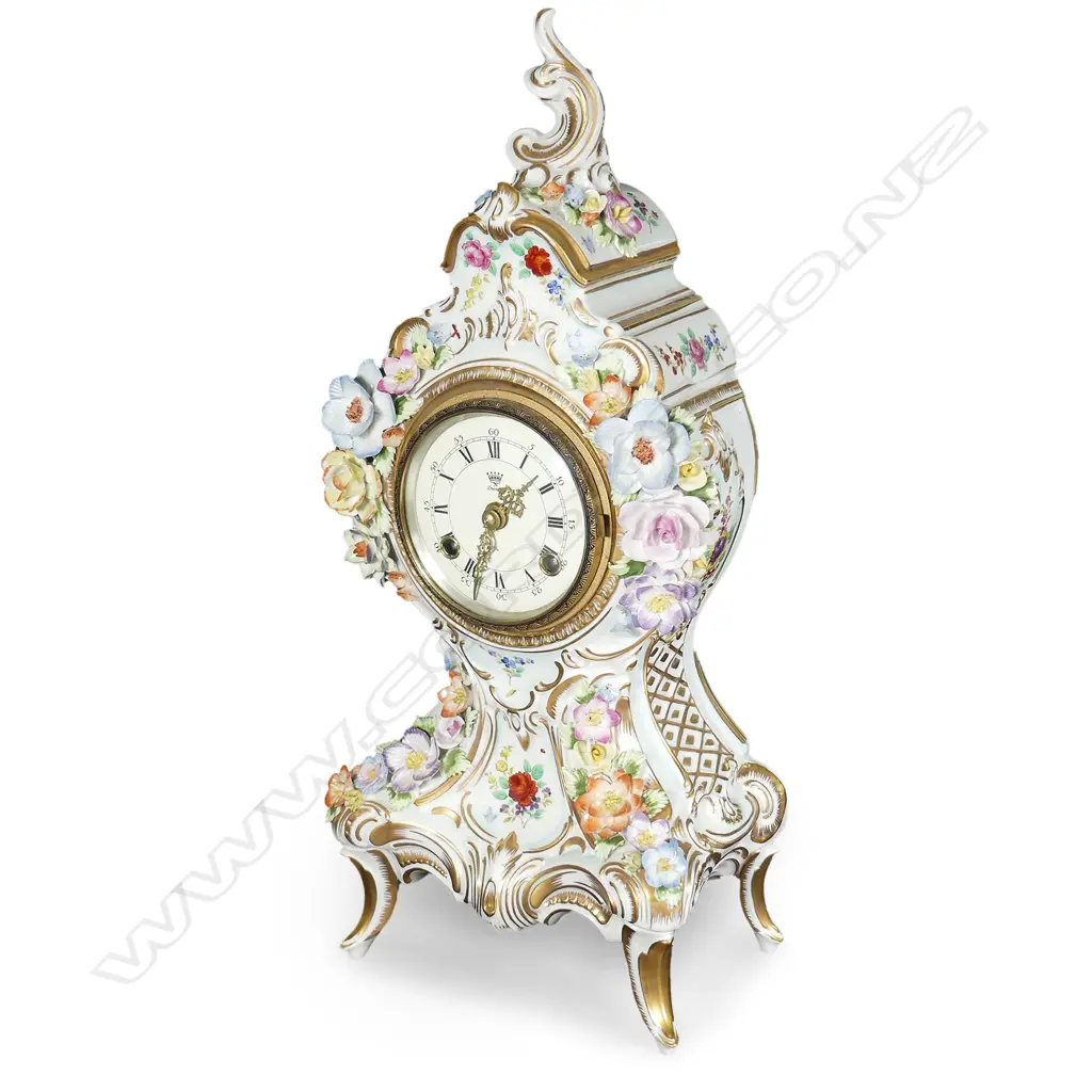 A Dresden mantel clock Image 1++