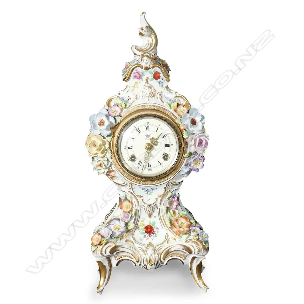 A Dresden mantel clock Image 1++