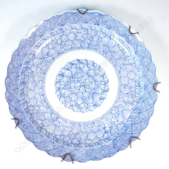 A large 19thC Japanese Arita porcelain charger