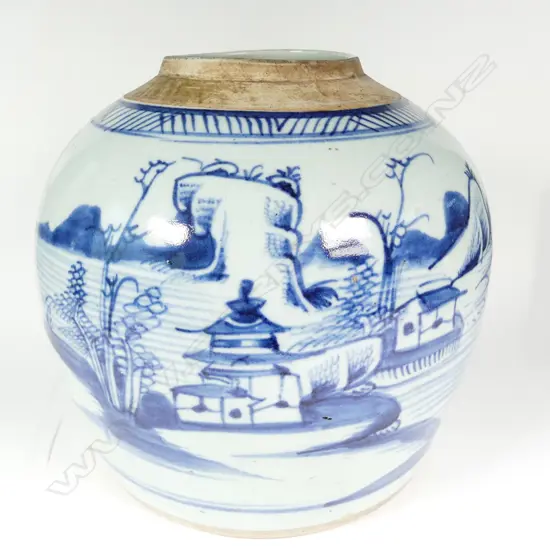 An old Chinese ginger jar