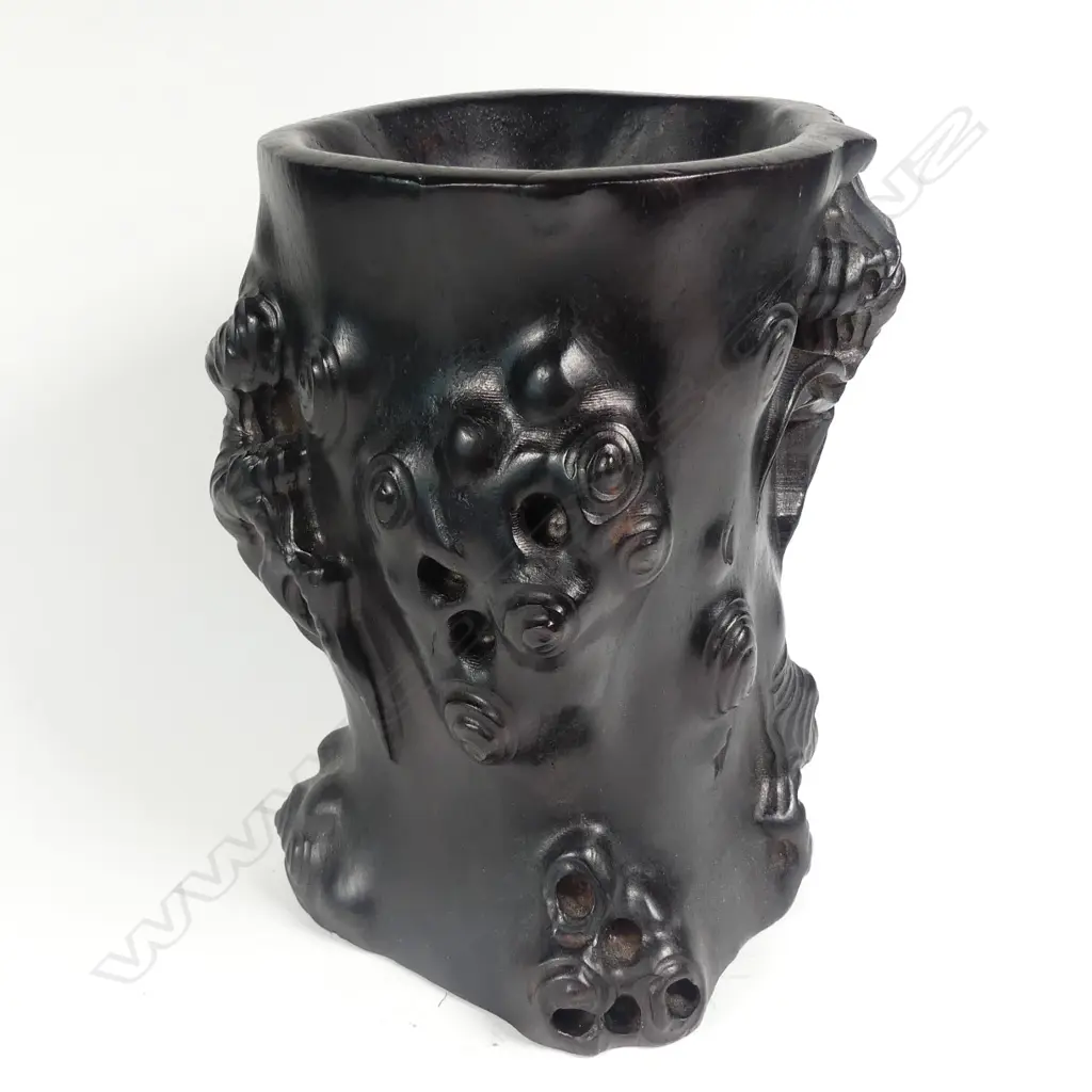 A dense blackwood brushpot Image 1++