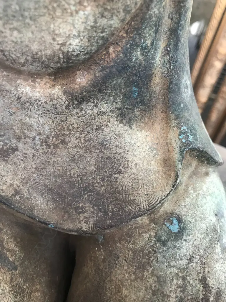 An old and well modelled bronze statue depicting the Zen Buddhist expression of spirit - Riding the Bull Home Image 1++