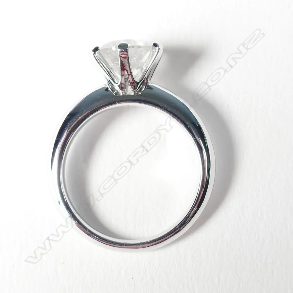 A platinum and 2.00ct diamond solitaire ring Image 1++