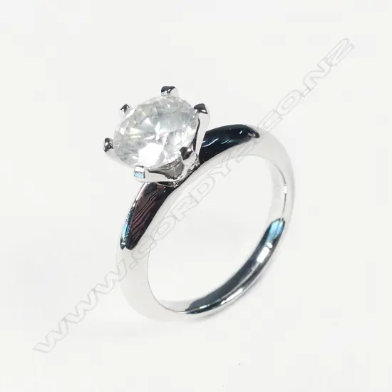 A platinum and 2.00ct diamond solitaire ring