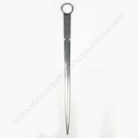 A late George III Scottish silver meat skewer