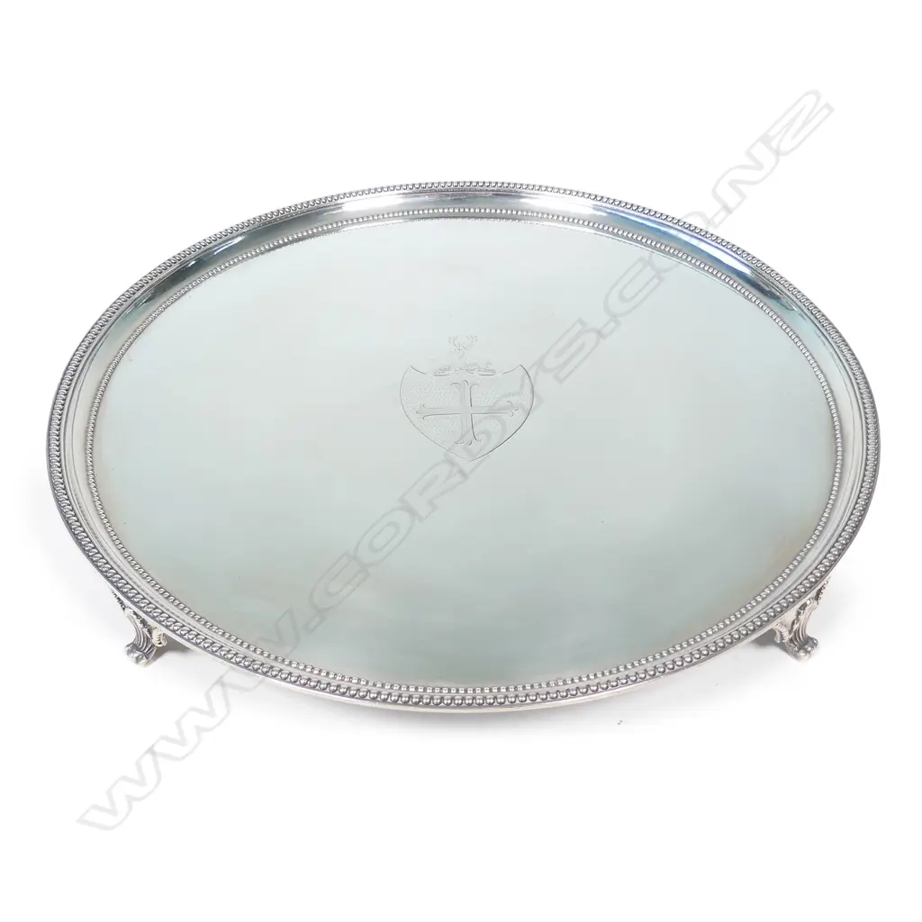 A George III silver salver Image 1++