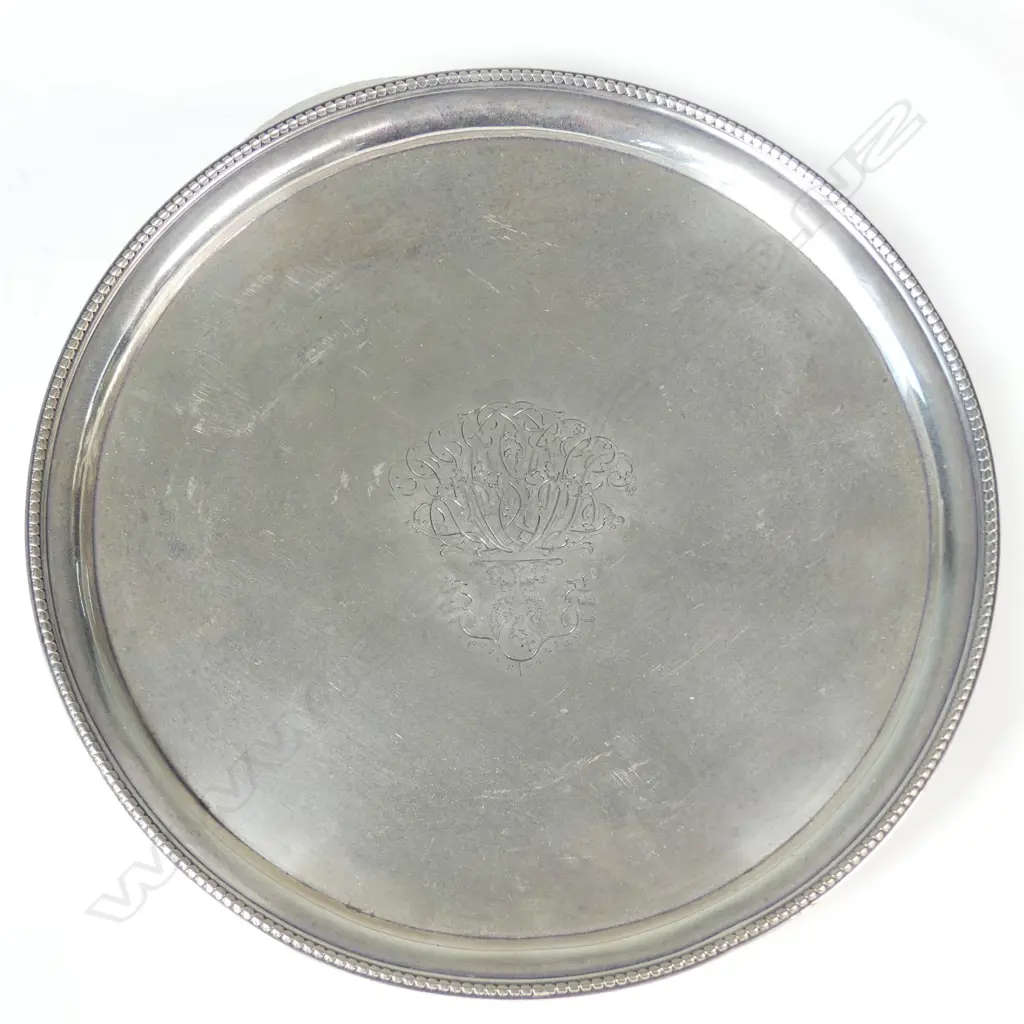 A George III silver waiter Image 1++
